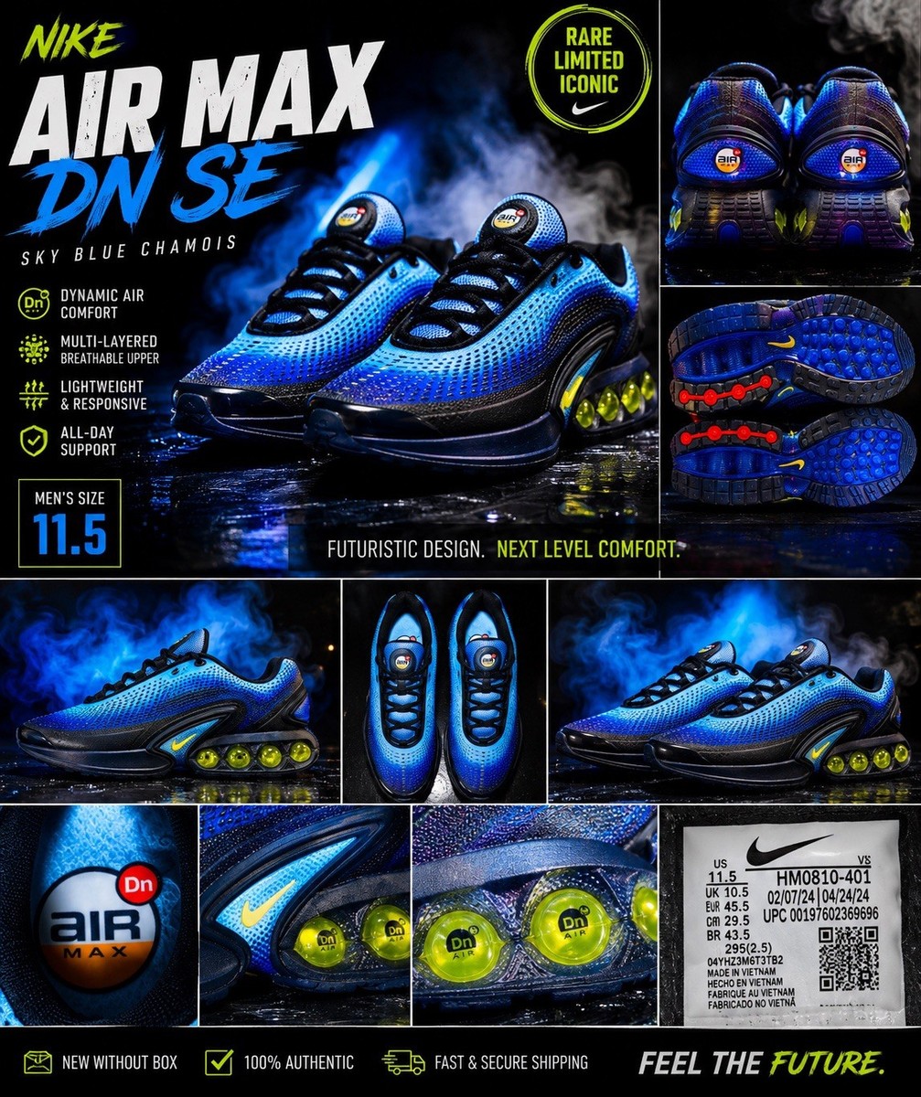 Size 11.5 - Nike Air Max DN SE Sky Blue Chamois — product photo 1 of 13