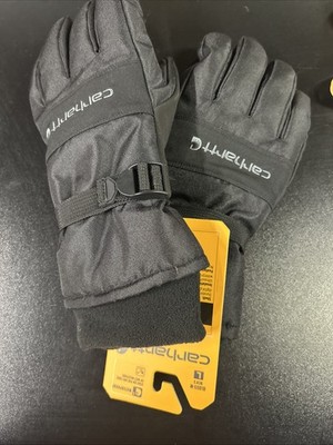 Carhartt Men's Waterproof Insulated Knit Cuff  Gloves Size Large Black