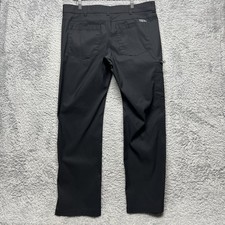 Eddie Bauer Pants Mens 38x32 Black Rainier Tech Performance Outdoor Hiking