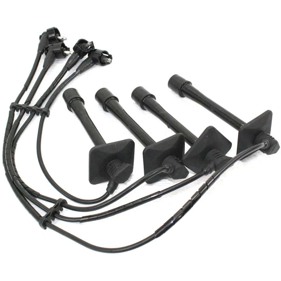 Juego de 4 cables de bujía para Toyota Celica 1992-1999 acabado negro Foto 2 de 4