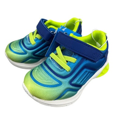 Stride Rite 360 Chance Sneaker Toddler 5M wide Blue Neon Green NIB