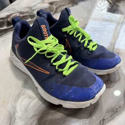 Nike Vapor Speed Turf - Thompson Brothers Edition - Navy/Orange/Neon - Size 9