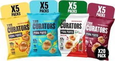 THE CURATORS High Protein Pork Puffs Variety Pack 5  Original Salted Vinegar 25g
