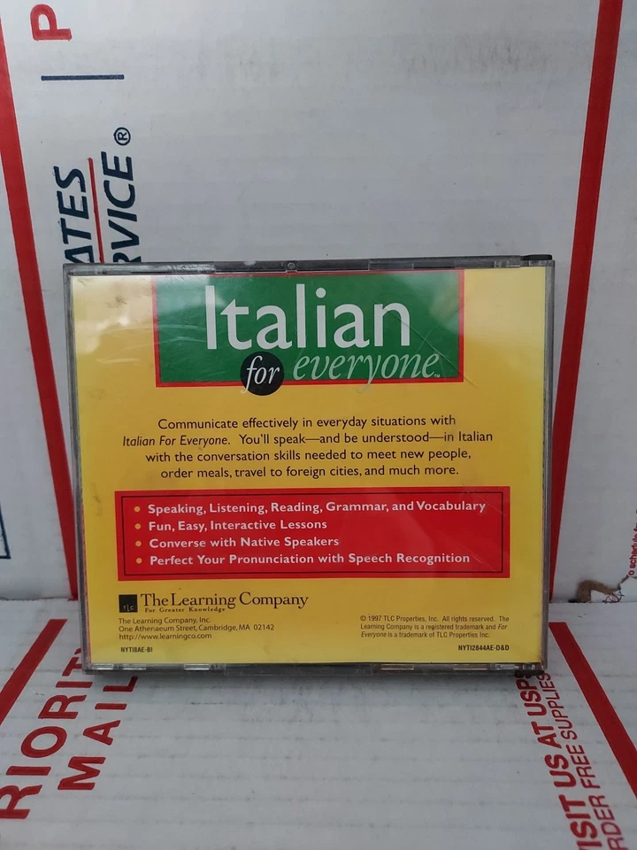 ITALIAN for Everyone CD-ROM Set by The Learning Company Learn To Speak - #162f - Image 2 of 2
