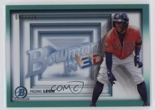 2022 Bowman Bowman in 3-D! Aqua Refractor 86/125 Pedro Leon #B3D-18 0r5k