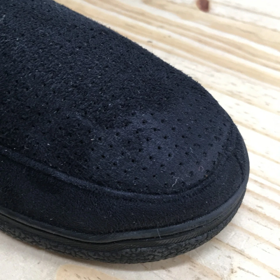 Zapatillas Dearfoams para Hombres 9-10 Sin Cordones Negras Informales Cómodas Punta Redonda Parte Superior Baja Planas Foto 4 de 4