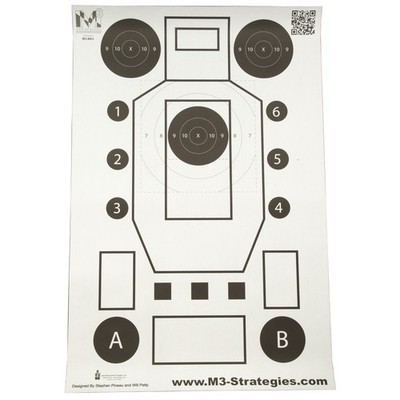 Action Target M3 Strategies Multi-Purpose V3 Training Target 23x35 100 Pack