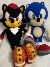 Juego de juguetes de peluche Sonic The Hedgehog Sonic X Sonic & Shadow Gosh UK 8-10"