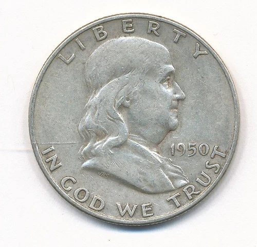 1950 D FRANKLIN SILVER HALF DOLLAR