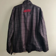 North End Sport Full Zip Jacket Mens Size XL ( Good Ride ) Logo Black Plaid