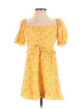 Show Me Your Mumu Women Yellow Casual Dress S