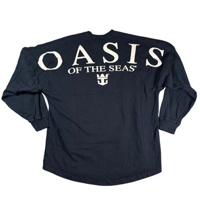 Spirit Jersey Oasis of the Seas Shirt Women M Black Royal Caribbean Long Sleeve
