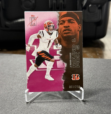 Topps Signature Class Ja'Marr Chase Bengals Round 1 Pick 6 #12 2025 /250