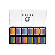 Kraze FX Splash Glam 12 Color Metallic Split Cake Palette 6 gm wi... Fast Ship