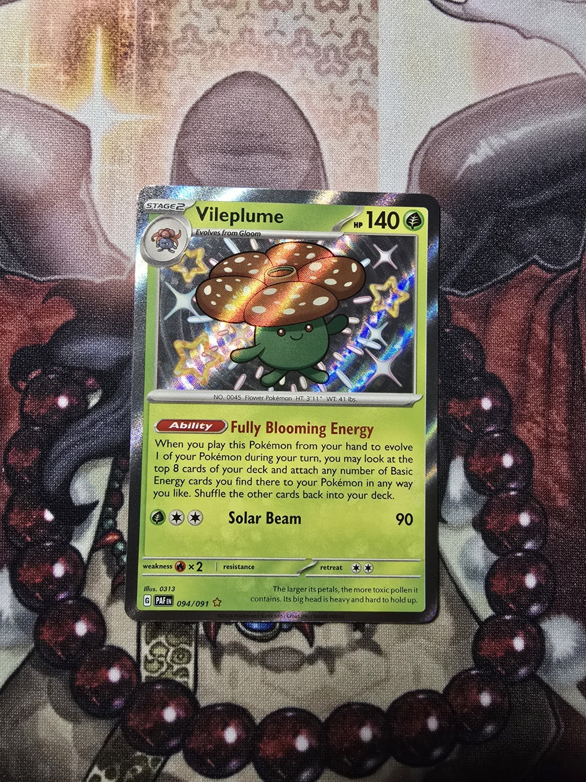 Vileplume 094/091 SV: Paldean Fates Holo Pokemon Baby Shiny Pokémon TCG - NM