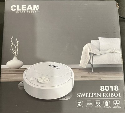 White Sweepin Robot
