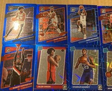 2021-22 Donruss Optic Blue Velocity Lot (10) Jalen Green RC, Moses Moody RC..