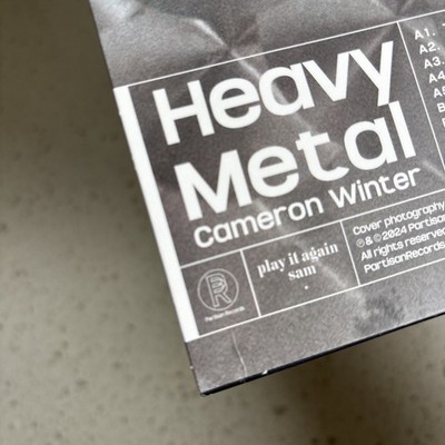 CAMERON WINTER Heavy Metal Blood Records LP Hand Numbered /1000