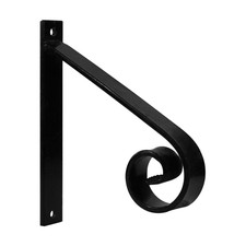 Safe Outdoor Handrail For Steps Black Powder-Coated One-Step Support Railing