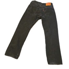 Vintage Levi's Jeans 501 Men's 30x32 Straight Leg 90s Y2K Red Tag Faded Black