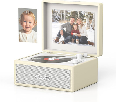 MONODEAL CD Player Portable,Retro CD Player with Bluetooth 5.0 & Dual Hifi Speak