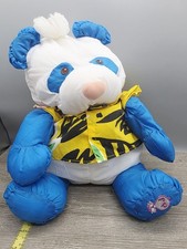Fisher Price The Wild Puffalumps Panda Bear With Shirt 1987 Vintage