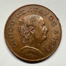 1973 Mexico 5 Centavos - Coin #D-052