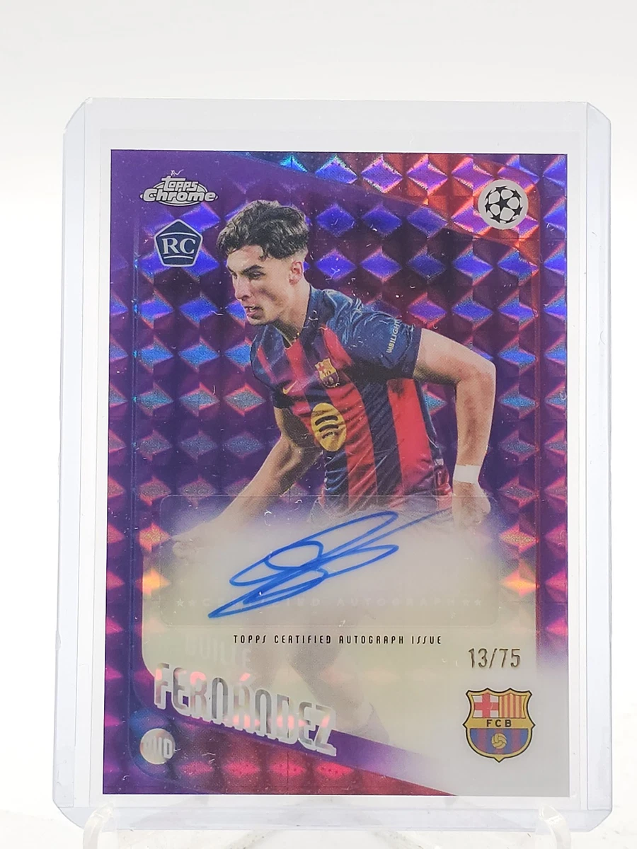 Topps Soccer FC Barcelona Autographed Sports Trading Cards