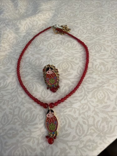 Dior Galliano, Ring And Necklace Set Vintage Y2K