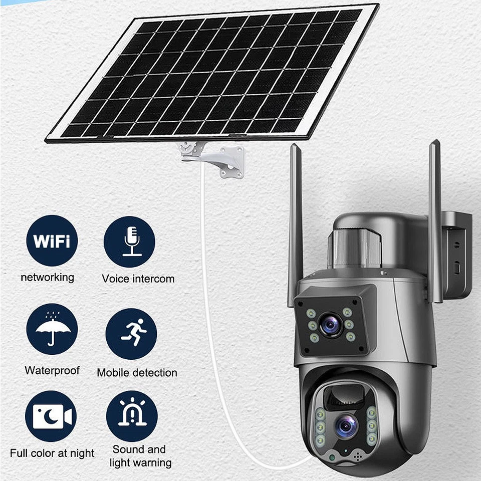 Camara De Seguridad Solar Inalambricas Para Exterior Con Vision Nocturna y Audio - Image 3 of 4
