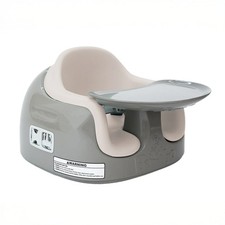 Bumbo Toddler Multi Seat 3-in-1 Booster High Chair and Tray, Breige/White Sand