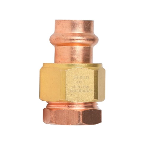 1 PCS Copper Press Fittings 1/2" Press x 1/2" FNPT Union Adapter Repair