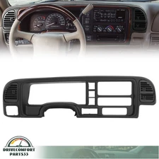 For 95-02 Chevy&GMC C/K 1500 2500 3500 Black Dashboard Bezel Cover Radio Panel