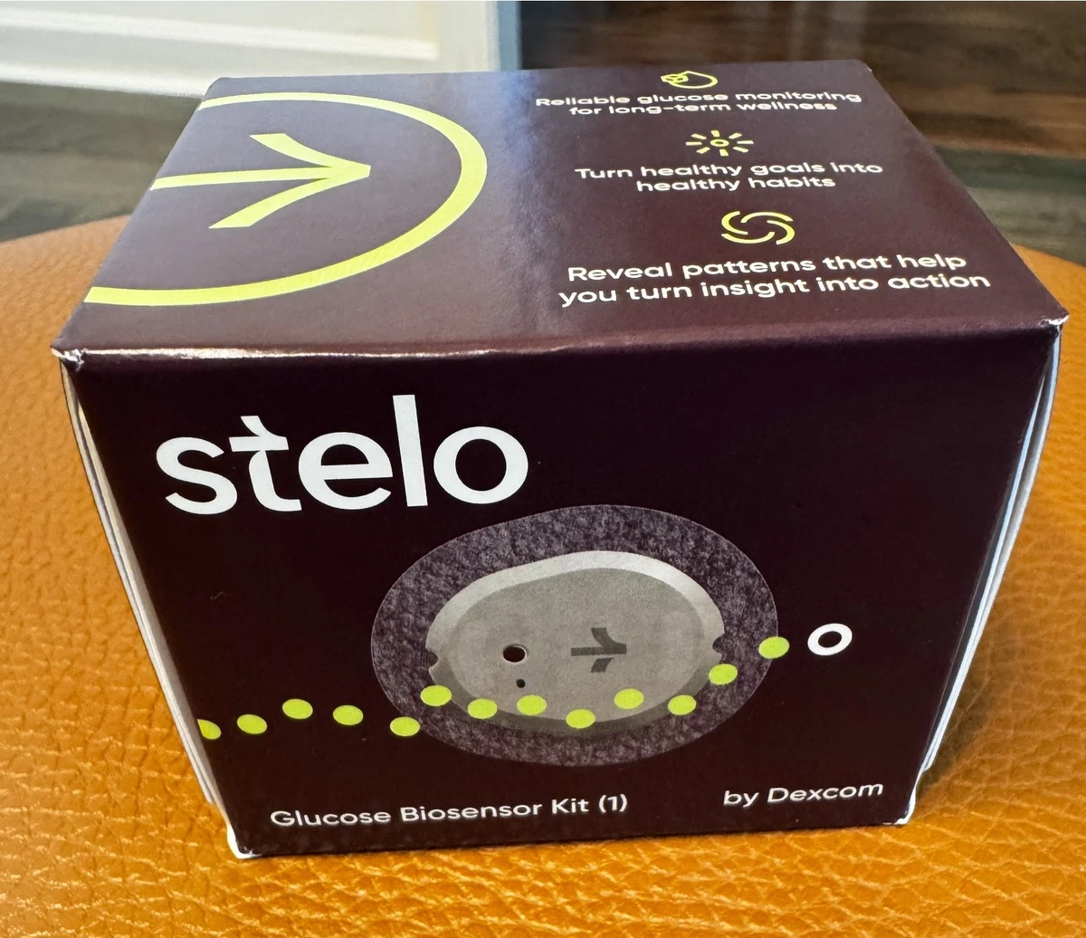 Kit de biosensor de glucosa Dexcom Stelo 1 sensor OTC CGM nuevo sellado caducidad 31/03/2027