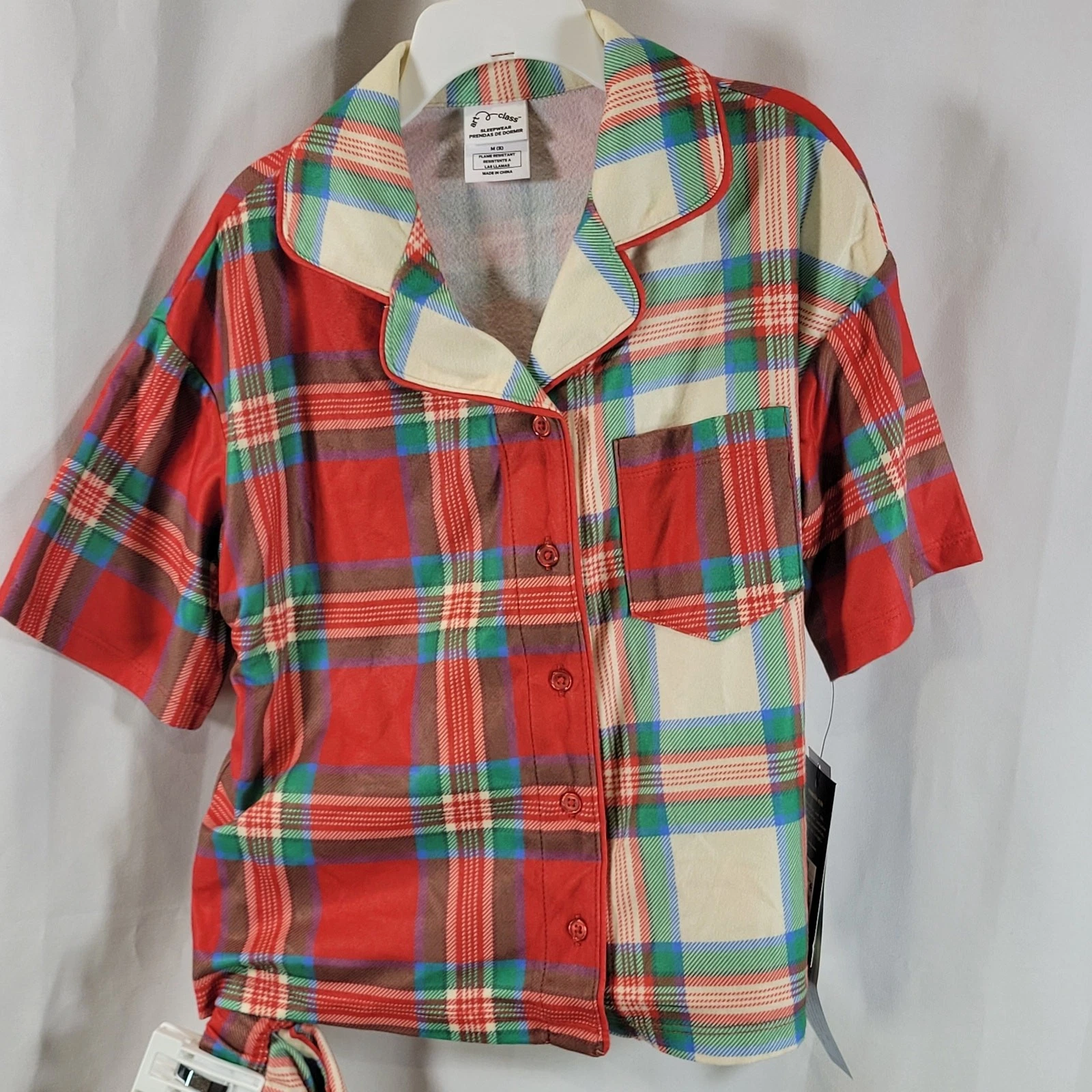 Art Class Short Sleeve Holiday Pajamas, Multi-color, Youth