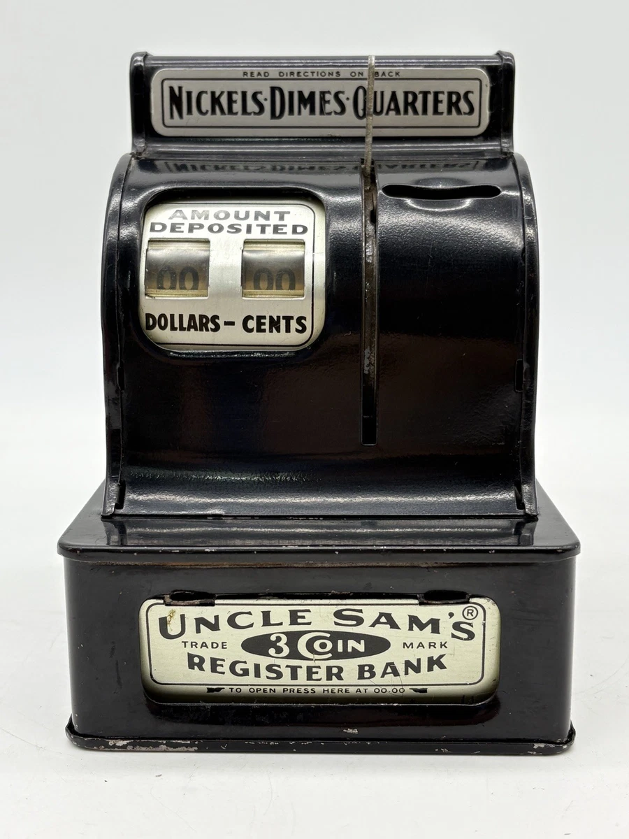 山姆大叔收银机在可收藏机械银行| eBay