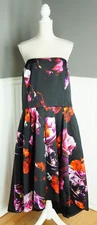 NWT City Chic Strap or Strapless Dress Womens Plus XL (22) Floral Lined NEW $169