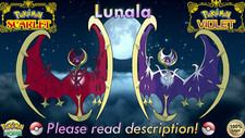 Shiny Non-shiny Lunala 6IV Pok mon Scarlet Violet HOME Legal