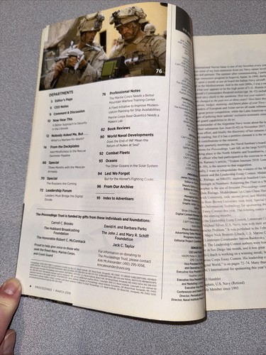 United States Naval Institute Proceedings March 2019 Navy Marine Coast Guard - Imagen 4 de 14