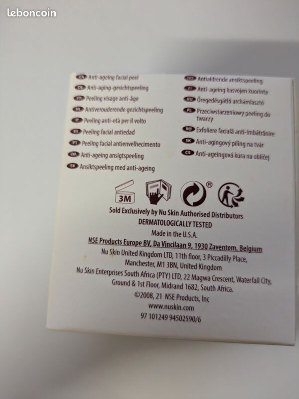Peel AHA Nu Skin 180 et son neutralisant pour un soin visage anti-âge complet