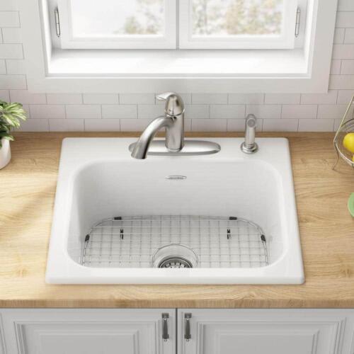American Standard Rop-in Kitchen Sinks 15.75" Single Bowl Gloss Brilliant White - Picture 5 of 6