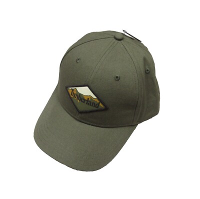 Timberland Men's Olive Green Diamond Patch Logo Graphic Snapback