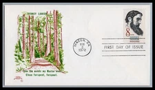 US FDC # 1446 8c Sidney Lanier Colonial  33360 1972, 9E628