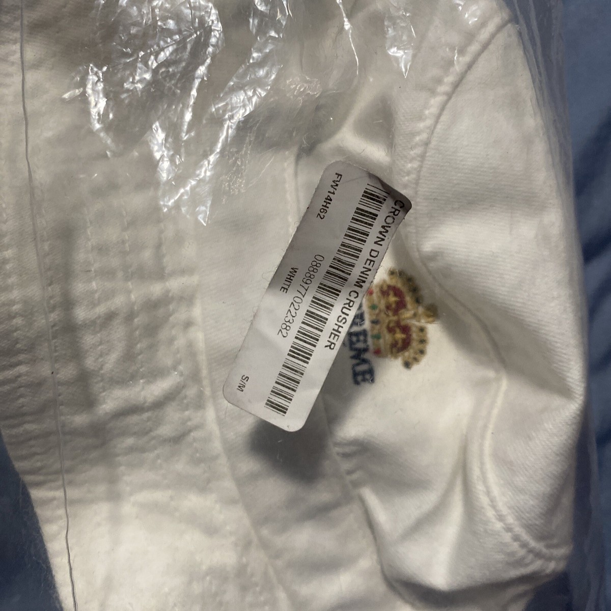 Supreme Crown Denim Shirt 14aw Red S