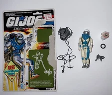 Vintage G.I Joe ARAH  Countdown Astronaut With Command Ring & Full Back Card