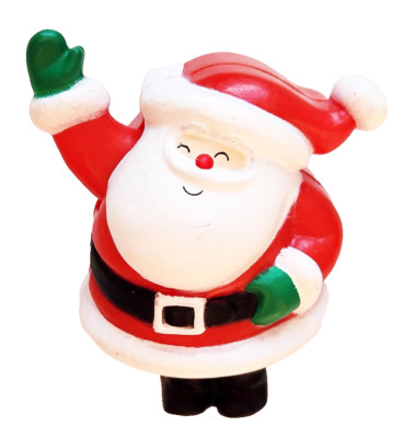 Hallmark PIN Christmas Vintage WIND UP SANTA CLAUS Waving 1988 Movement Brooch