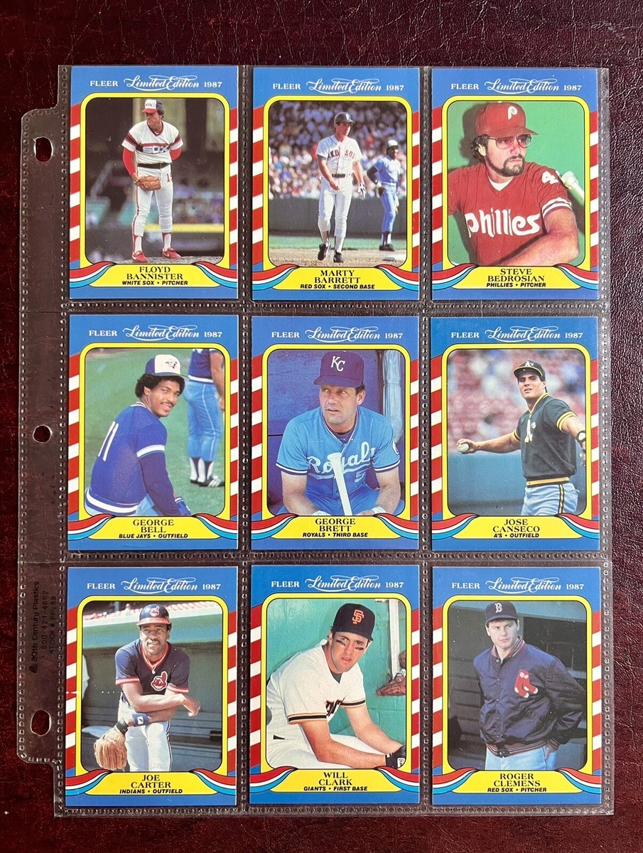 1987 Fleer Limited Edition Baseball Superstars Complete 44 Card Set Canseco Rose 1987 Fleer Limited Edition Baseball Superstars Complete 44 Card Set Canseco Rose