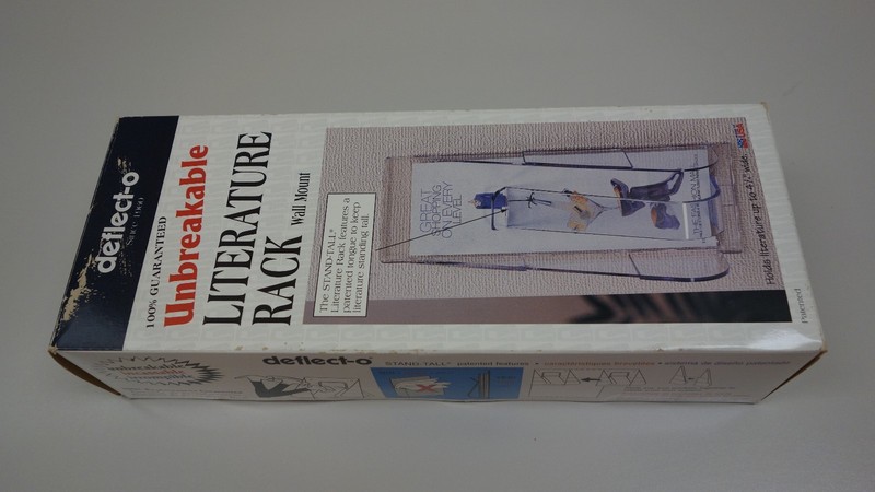 deflect-o Unbreakable Literature Rack Wall Mount