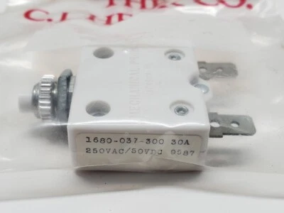 MECHANICAL PROD. New Landau Marine 1680-037-300 30 amp Push Button Reset Circuit Breaker