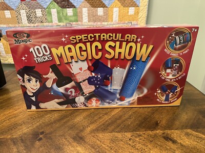 NEW - Ideal Spectacular Magic Show With Performance 100 Tricks 33pc All Pieces